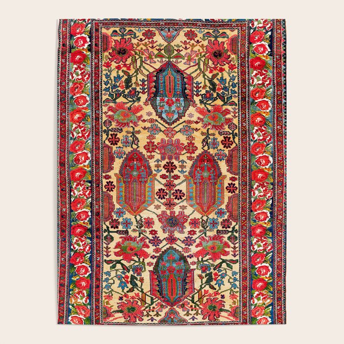 Bakhtiari West Persian Carpet Print Poster Gallery Image 4