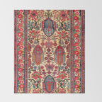 Bakhtiari West Persian Carpet Print Throw Blanket Gallery Image 2