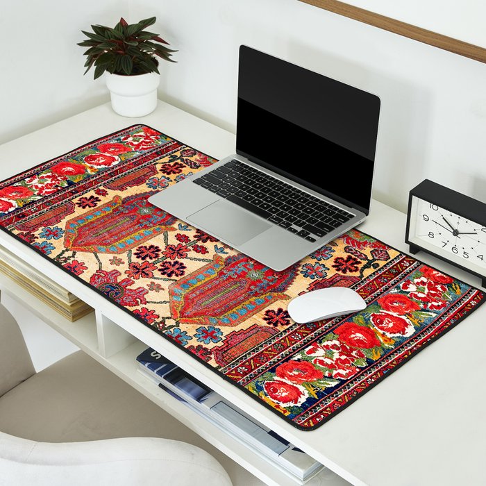 Bakhtiari West Persian Carpet Print Desk Mat Gallery Image 2