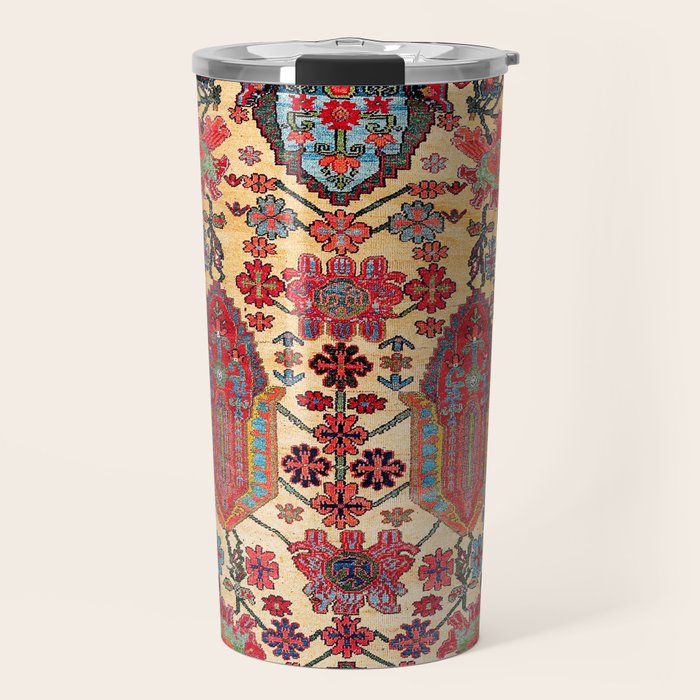 Bakhtiari West Persian Carpet Print Travel Mug Gallery Image 1