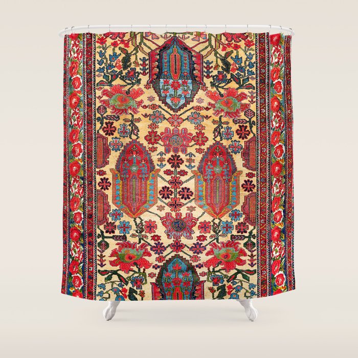 Bakhtiari West Persian Carpet Print Shower Curtain Gallery Image 1