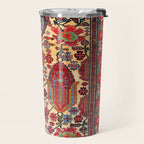 Bakhtiari West Persian Carpet Print Travel Mug Gallery Image 2
