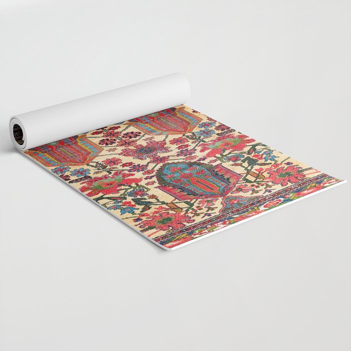 Bakhtiari West Persian Carpet Print Yoga Mat Gallery Image 2