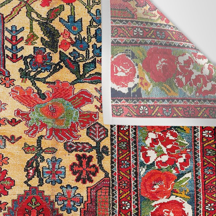 Bakhtiari West Persian Carpet Print Wall Tapestry Gallery Image 3