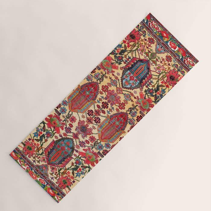 Bakhtiari West Persian Carpet Print Yoga Mat Gallery Image 1
