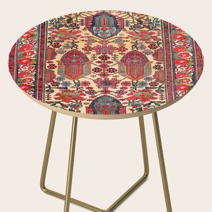 Bakhtiari West Persian Carpet Print Side Table Gallery Image 2
