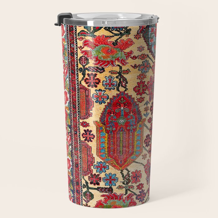Bakhtiari West Persian Carpet Print Travel Mug Gallery Image 3