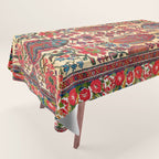 Bakhtiari West Persian Carpet Print Tablecloth Gallery Image 1