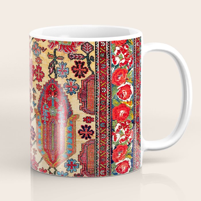 Bakhtiari West Persian Carpet Print Coffee Mug Gallery Image 1