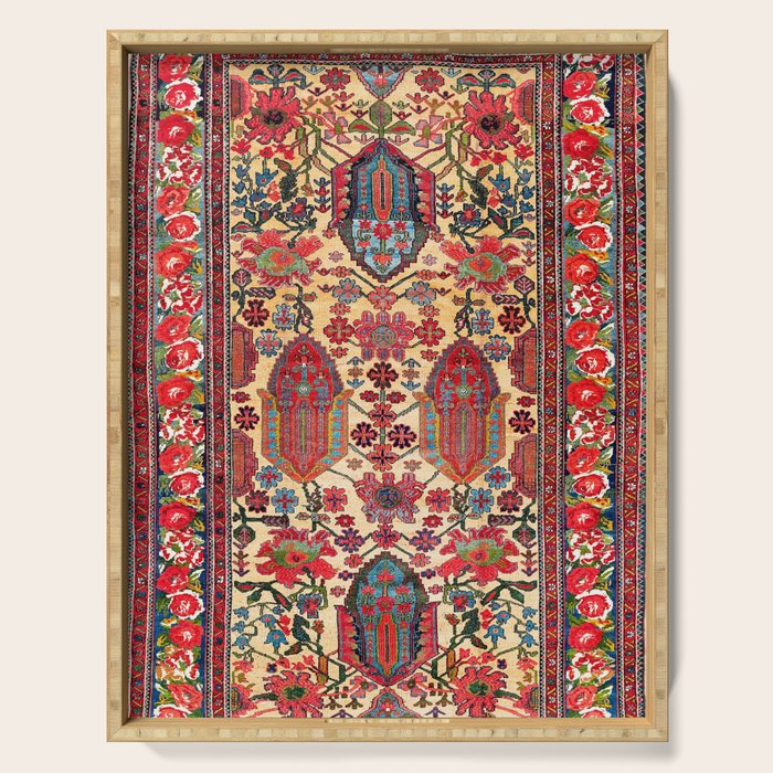 Bakhtiari West Persian Carpet Print Serving Tray Gallery Image 1