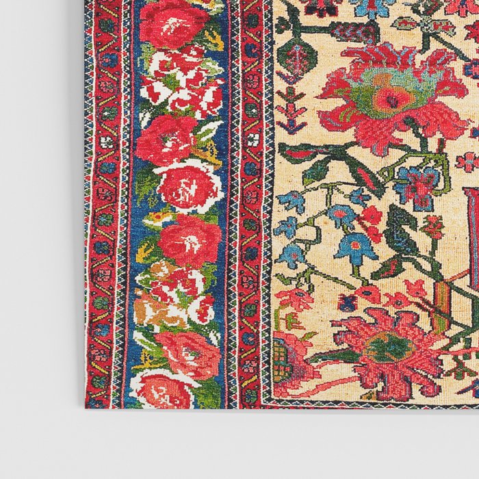 Bakhtiari West Persian Carpet Print Poster Gallery Image 3