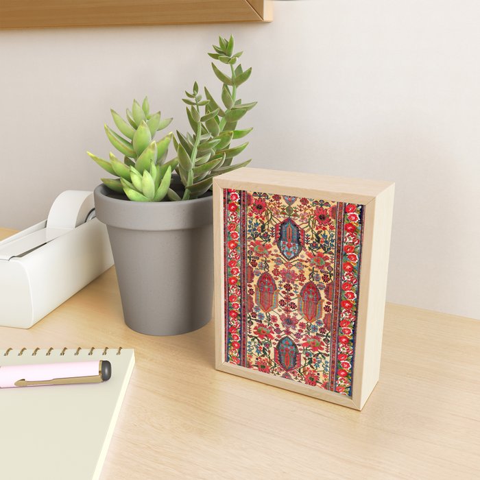 Bakhtiari West Persian Carpet Print Mini Art Print Gallery Image 2