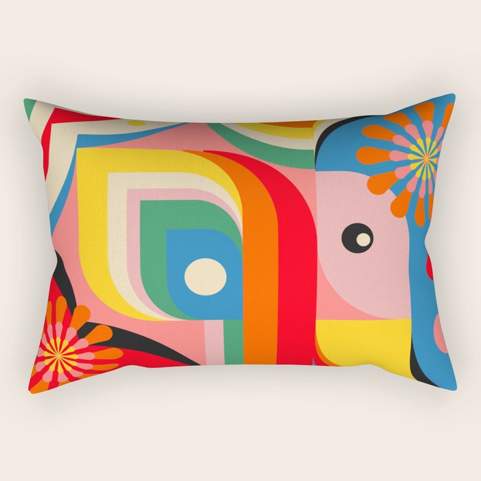 Red Rectangular Pillow Gallery Image 1
