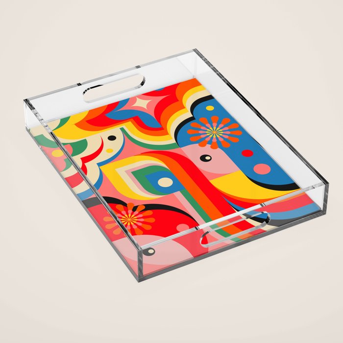 Red Acrylic Tray Gallery Image 1
