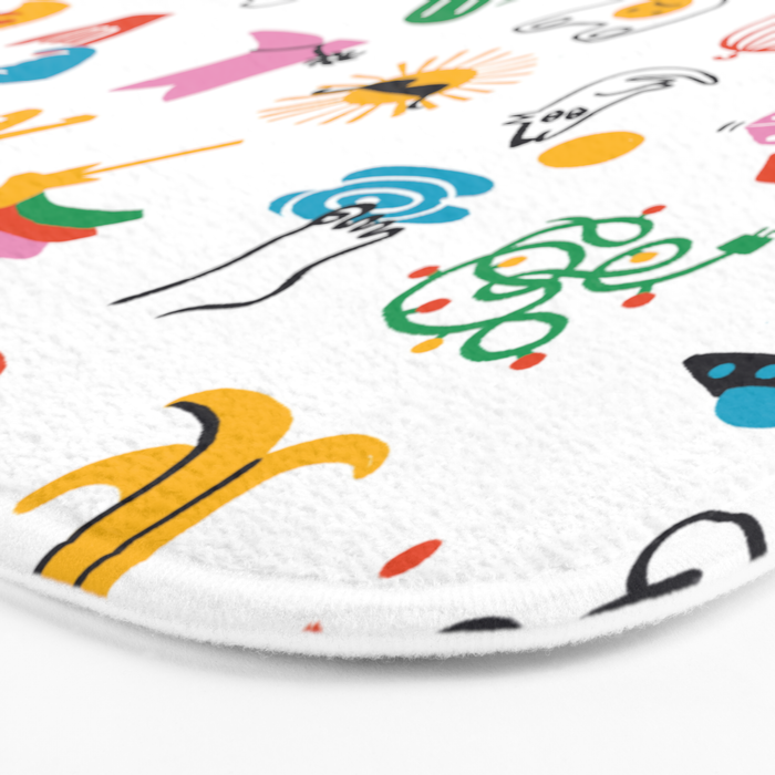 Relevant Symbols Bath Mat Gallery Image 3