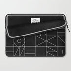 My Favorite Geometric Patterns No.9 - Black Laptop Sleeve Gallery Image 2