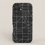 My Favorite Geometric Patterns No.9 - Black iPhone Case Gallery Image 1