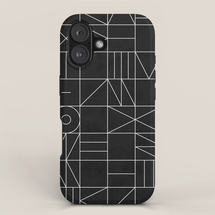 My Favorite Geometric Patterns No.9 - Black iPhone Case Gallery Image 1