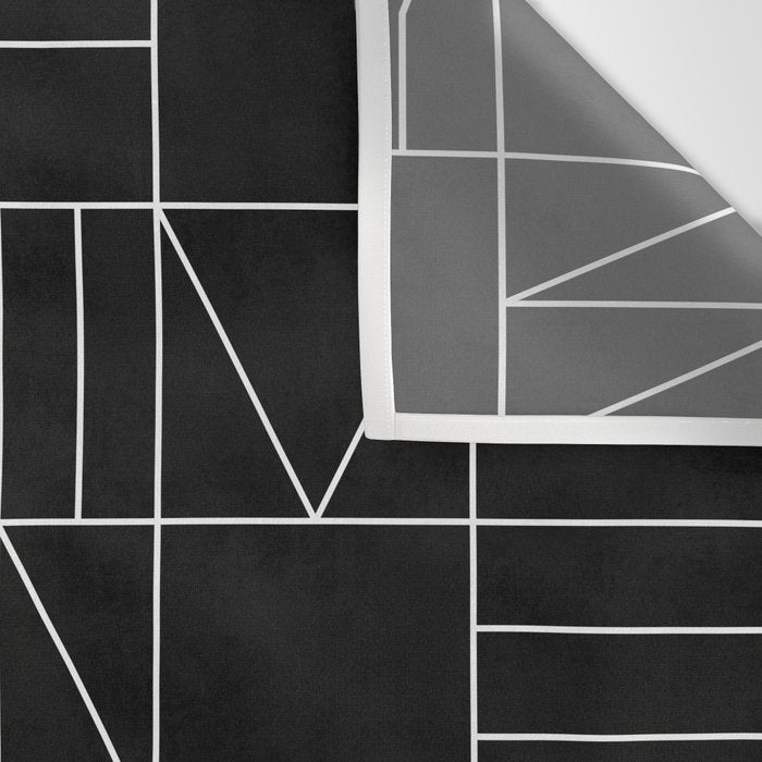 My Favorite Geometric Patterns No.9 - Black Wall Tapestry Gallery Image 3