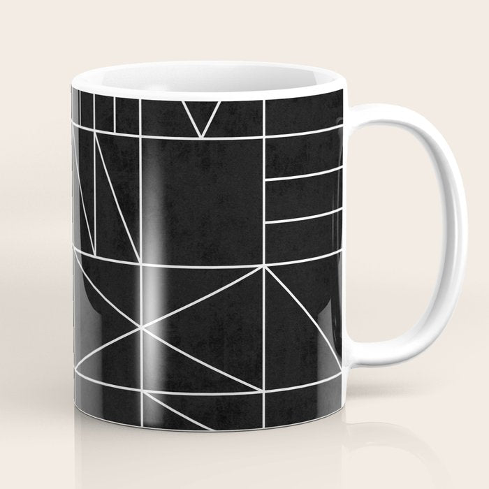 My Favorite Geometric Patterns No.9 - Black Coffee Mug Gallery Image 1