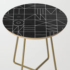 My Favorite Geometric Patterns No.9 - Black Side Table Gallery Image 2