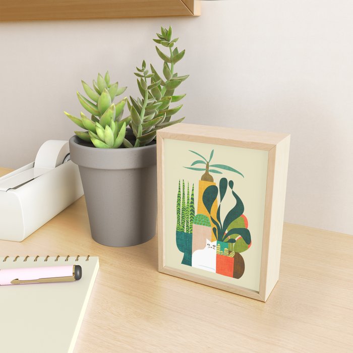 Still life with cat Mini Art Print Gallery Image 2