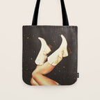 These Boots - Space & Stars Cowgirl Tote Bag Gallery Image 1