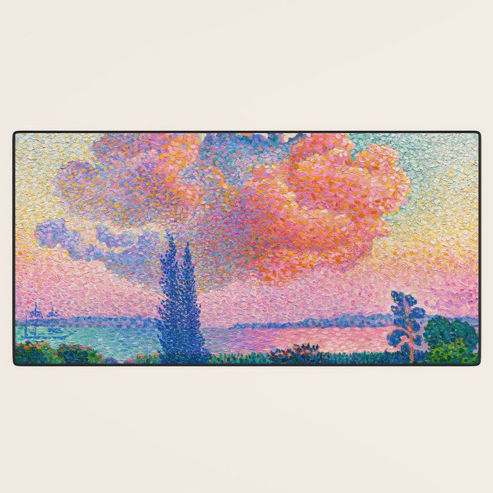 Henri Edmond Cross The Pink Cloud (1896) painting in high resolution  Desk Mat Gallery Image 3