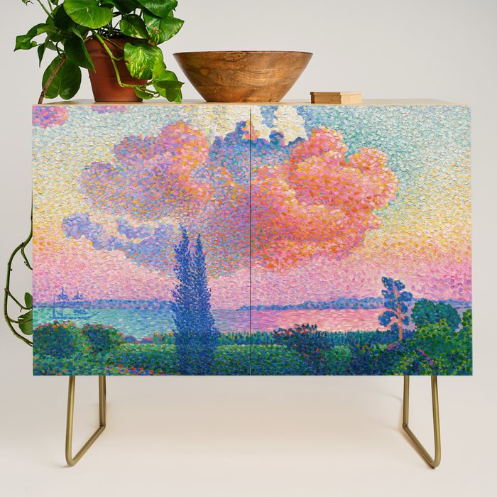 Henri Edmond Cross The Pink Cloud (1896) painting in high resolution  Credenza Gallery Image 1