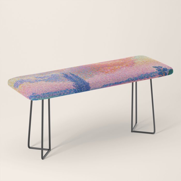 Henri Edmond Cross The Pink Cloud (1896) painting in high resolution  Bench Gallery Image 1