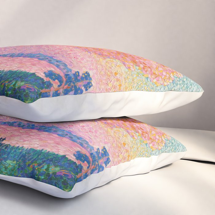 Henri Edmond Cross The Pink Cloud (1896) painting in high resolution  Pillow Sham Gallery Image 3