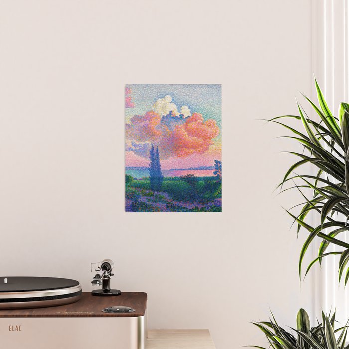 Henri Edmond Cross The Pink Cloud (1896) painting in high resolution  Poster Gallery Image 2