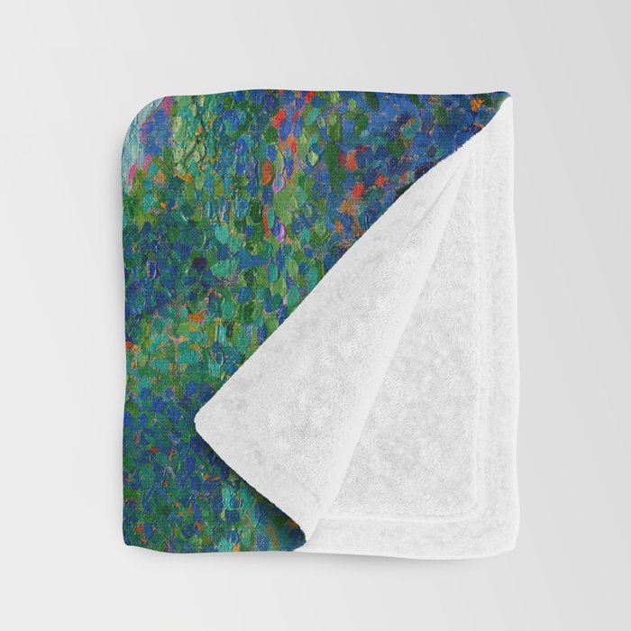Henri Edmond Cross The Pink Cloud (1896) painting in high resolution  Throw Blanket Gallery Image 3