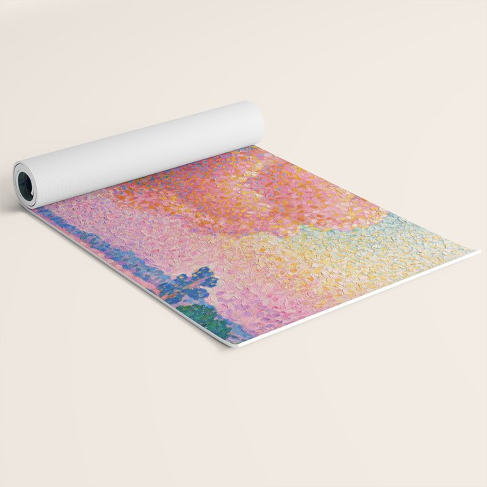 Henri Edmond Cross The Pink Cloud (1896) painting in high resolution  Yoga Mat Gallery Image 2