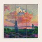 Henri Edmond Cross The Pink Cloud (1896) painting in high resolution  Wood Wall Art Gallery Image 1