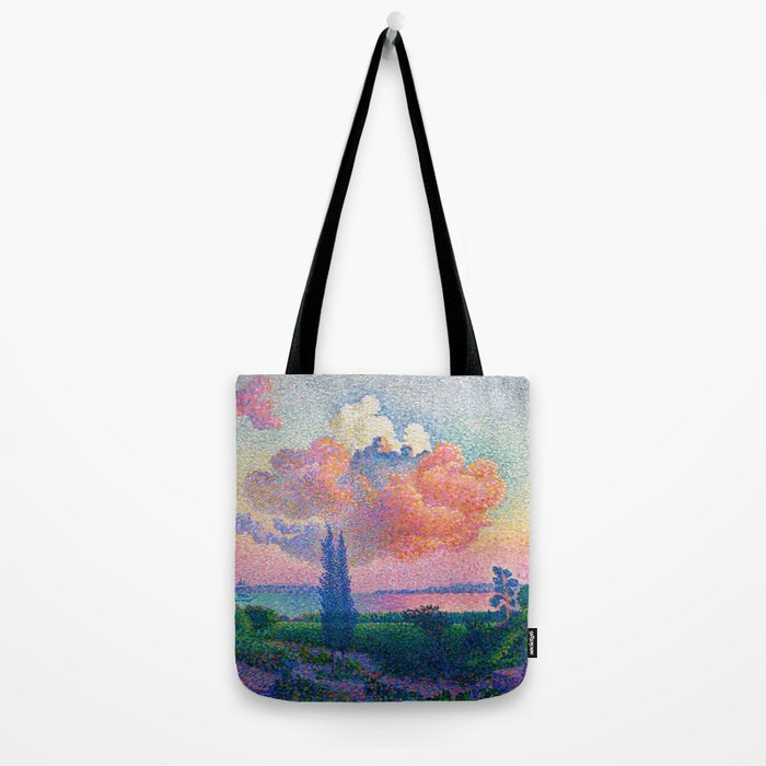 Henri Edmond Cross The Pink Cloud (1896) painting in high resolution  Tote Bag Gallery Image 2