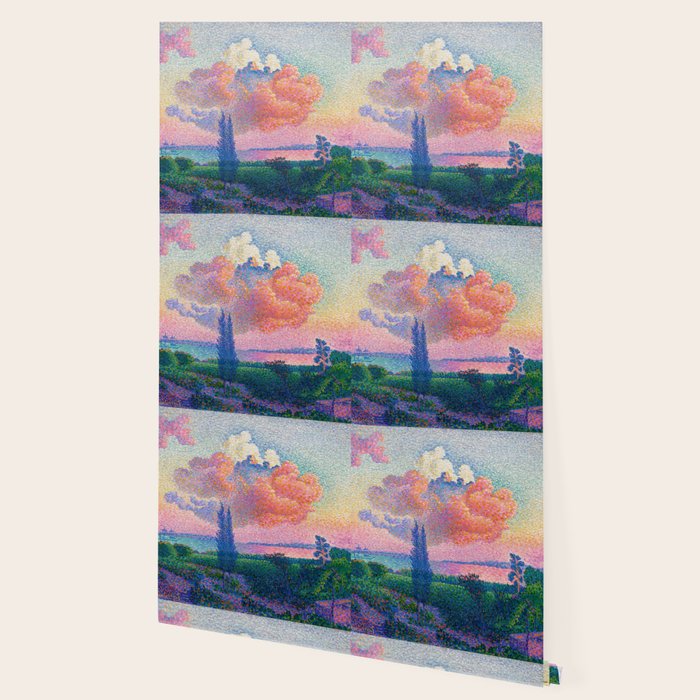 Henri Edmond Cross The Pink Cloud (1896) painting in high resolution  Wallpaper Gallery Image 2