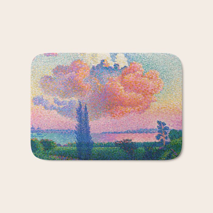 Henri Edmond Cross The Pink Cloud (1896) painting in high resolution  Bath Mat Gallery Image 1