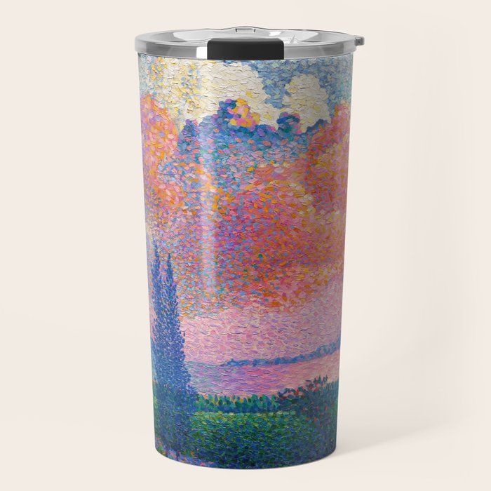 Henri Edmond Cross The Pink Cloud (1896) painting in high resolution  Travel Mug Gallery Image 1