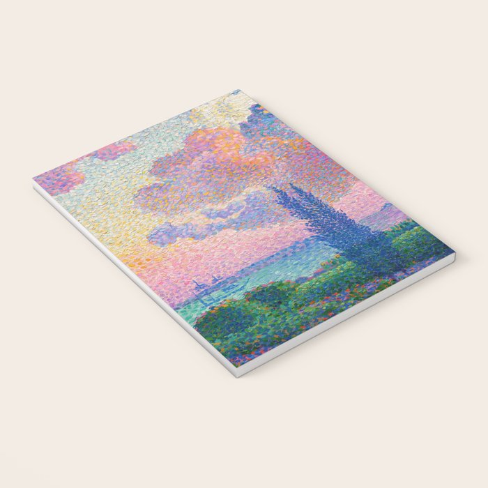 Henri Edmond Cross The Pink Cloud (1896) painting in high resolution  Notebook Gallery Image 3