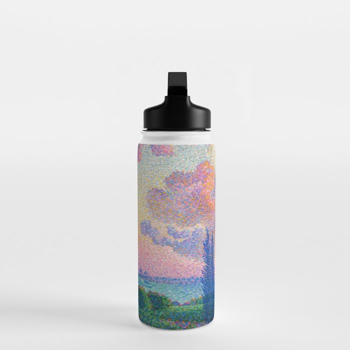 Henri Edmond Cross The Pink Cloud (1896) painting in high resolution  Water Bottle Gallery Image 3