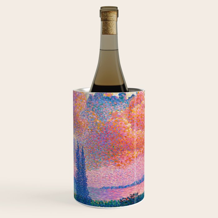 Henri Edmond Cross The Pink Cloud (1896) painting in high resolution  Wine Chiller Gallery Image 1