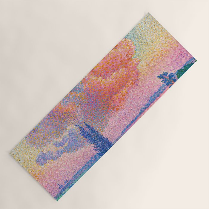 Henri Edmond Cross The Pink Cloud (1896) painting in high resolution  Yoga Mat Gallery Image 1