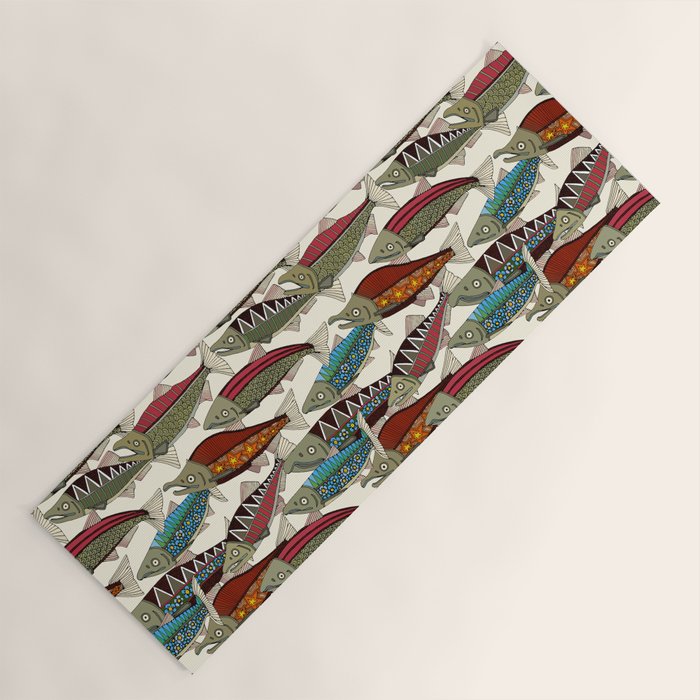 Alaskan salmon pearl Yoga Mat Gallery Image 1
