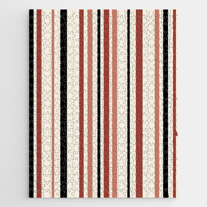 Classic Stripes XI - Neutral Pink Jigsaw Puzzle Gallery Image 1