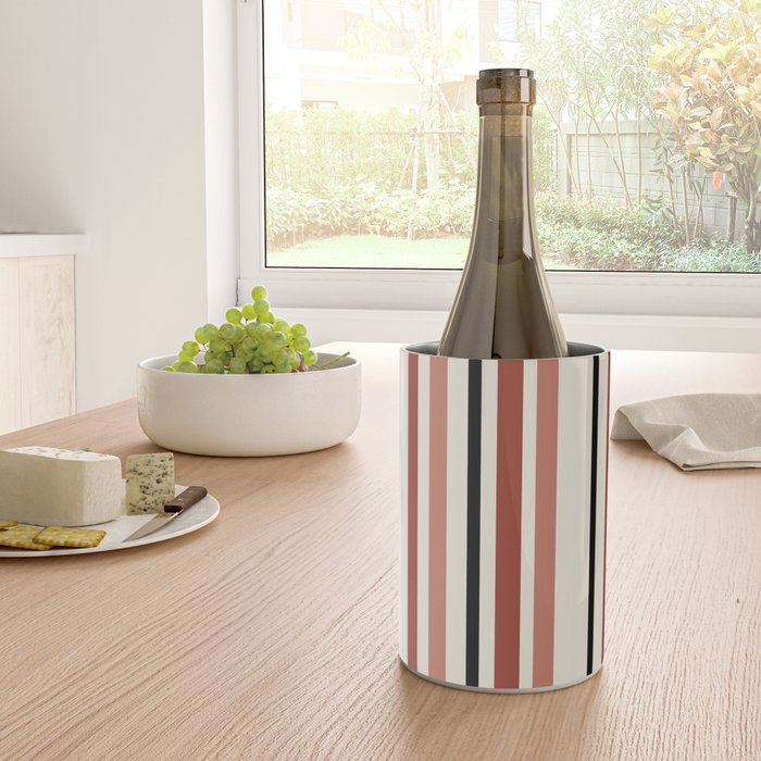 Classic Stripes XI - Neutral Pink Wine Chiller Gallery Image 4