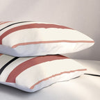Classic Stripes XI - Neutral Pink Pillow Sham Gallery Image 3