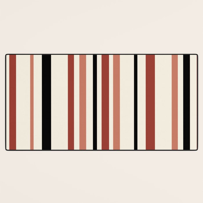 Classic Stripes XI - Neutral Pink Desk Mat Gallery Image 3