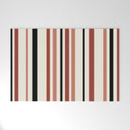 Classic Stripes XI - Neutral Pink Welcome Mat Gallery Image 1