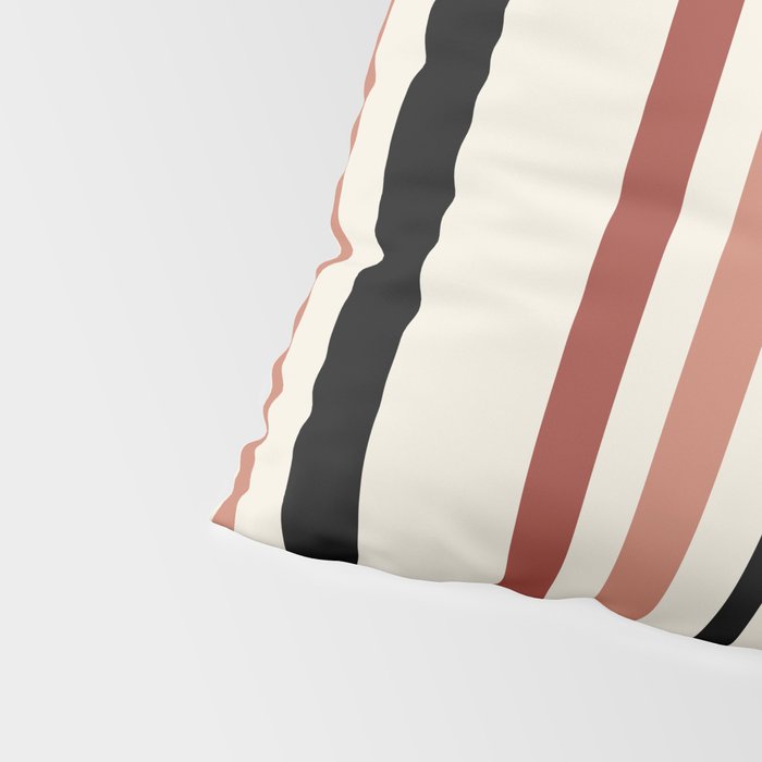 Classic Stripes XI - Neutral Pink Pillow Sham Gallery Image 4